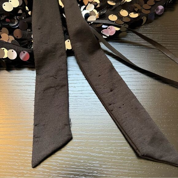 Revolve h:ours Darrell Mini Dress in Black Galaxy Sequin Small - Picture 14 of 14